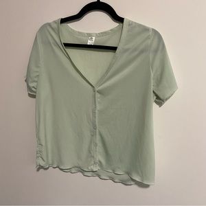 Green Button Tee